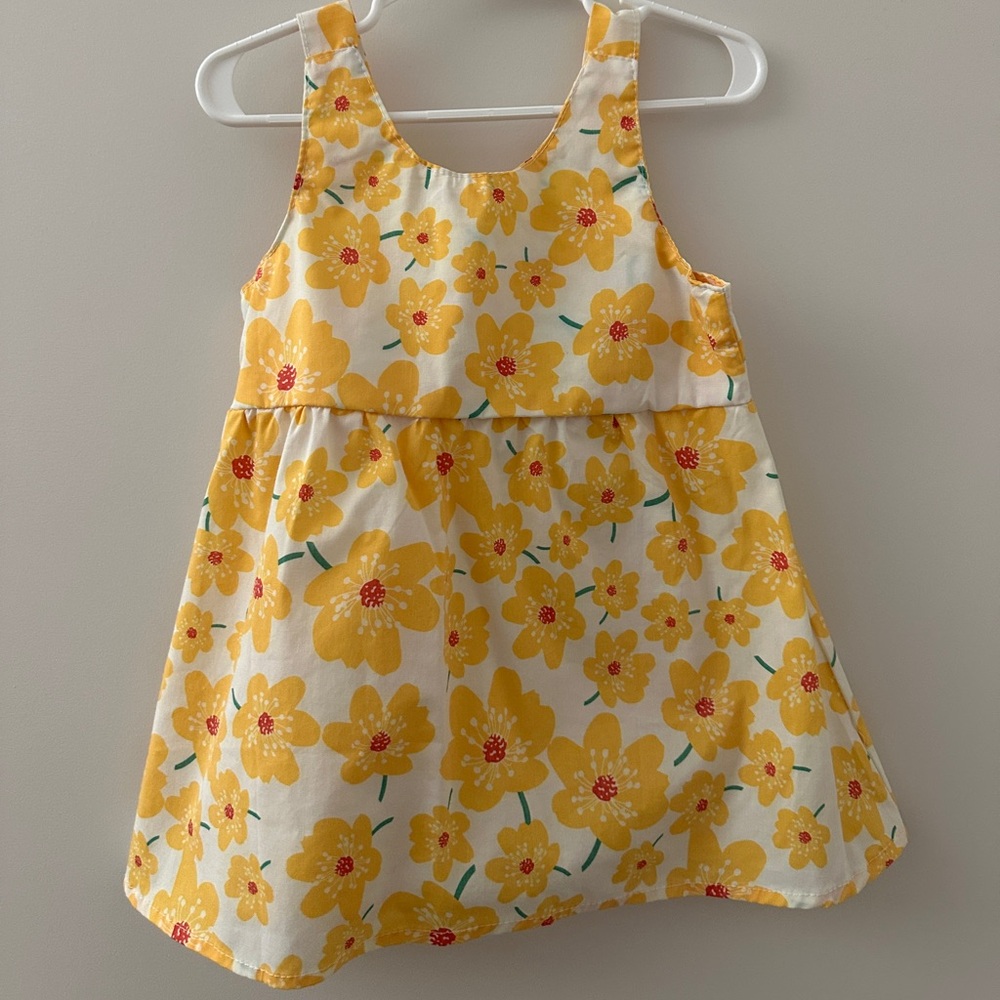Floral Yellow Summer Dress